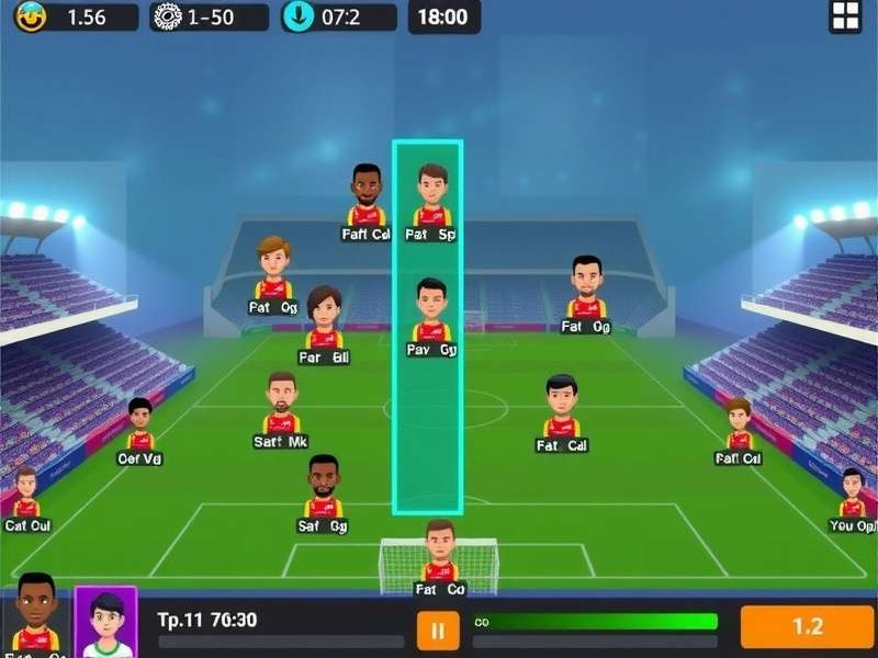 Goa Goal Ace strategy screen showing formations